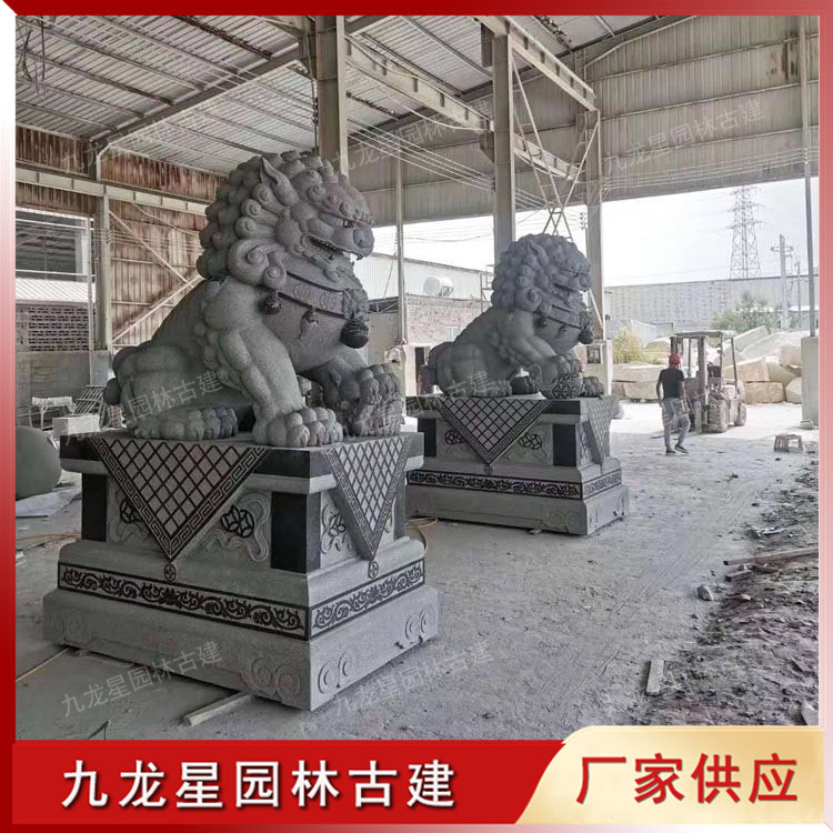 石雕獅子圖片